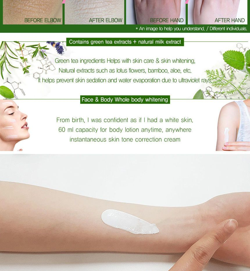 Coibana Green Tea Magic Whitening Cream Yesstyle