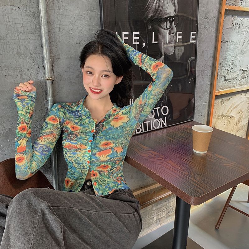 Alfie - Floral Printed Long-Sleeve Top 