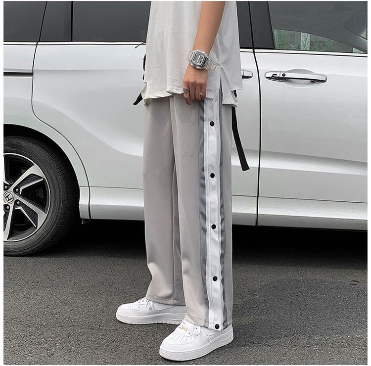 snap button sweatpants