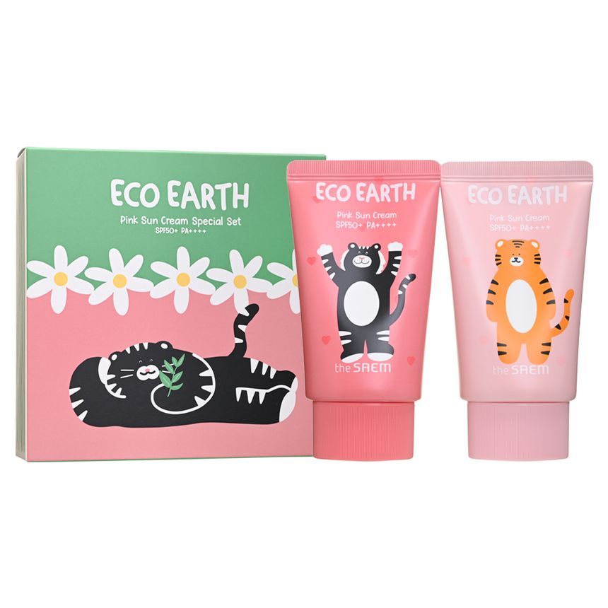 The Saem - Eco Earth Pink Sun Cream Special Set 2022 Narae Days