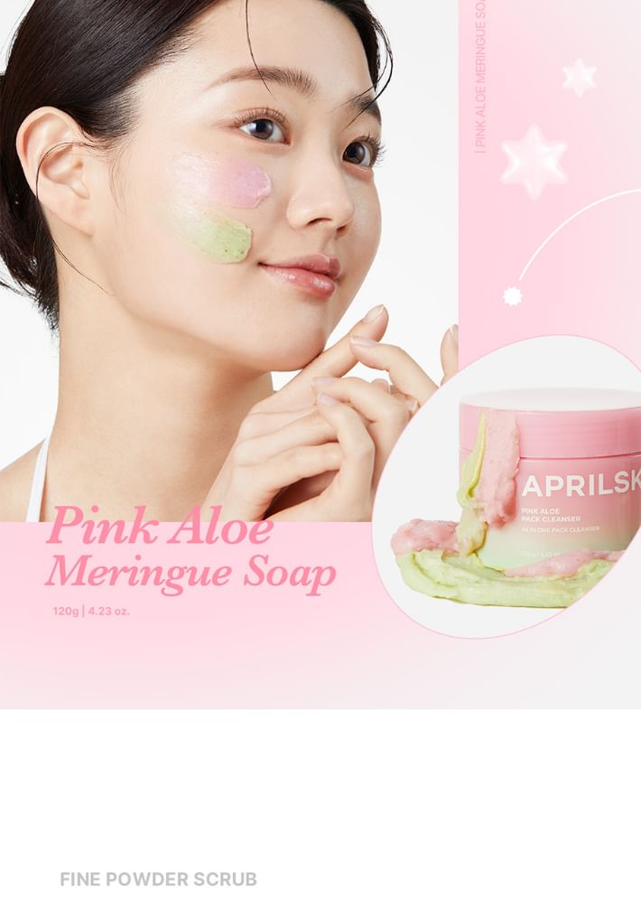 [April Skin] Pink Aloe Pack Cleanser 120g main image 0