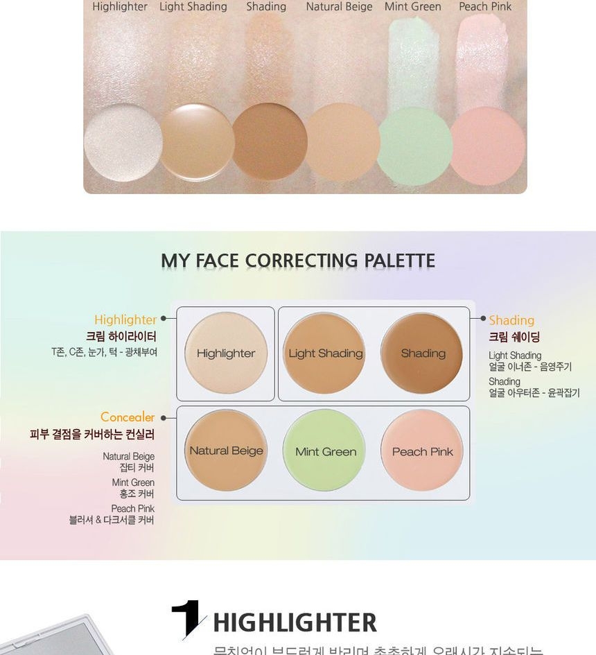 IPKN My Face Correcting Palette | YesStyle