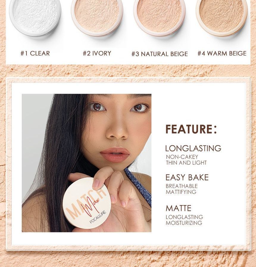 Buy FOCALLURE MatchMax Baking & Setting Powder 4 Colors in Bulk