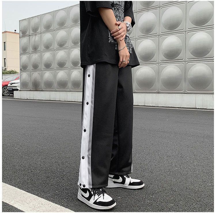 snap button sweatpants