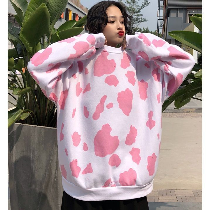 cow print sweatshirt