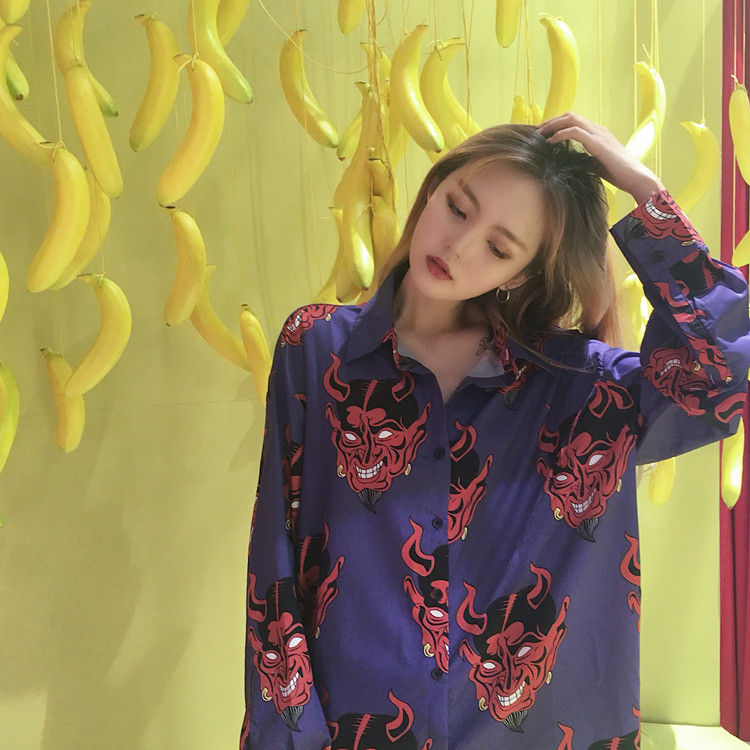 Buy LINSI - Devil Print Shirt in Bulk 