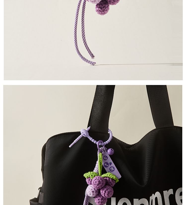 Grapes Knit Bag Charm