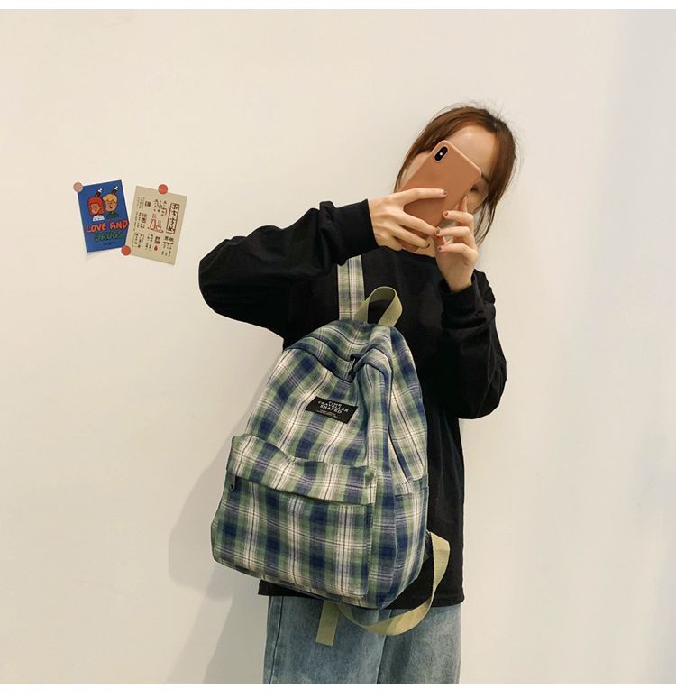 opening ceremony plaid backpack