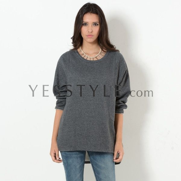 59 Seconds BrushedFleece Lined DipBack Pullover YesStyle