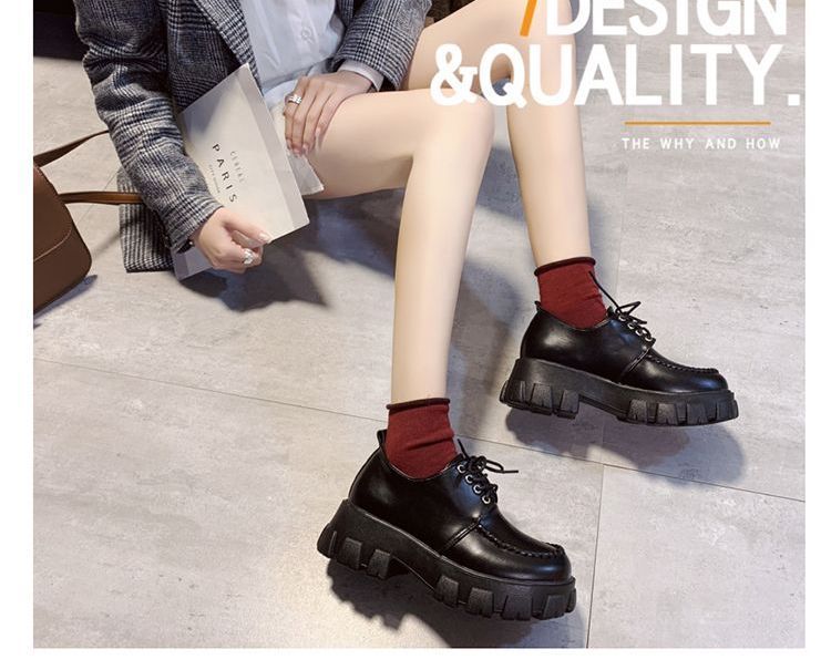 Yuki Yoru Platform Lace-Up Loafer Shoes | YesStyle