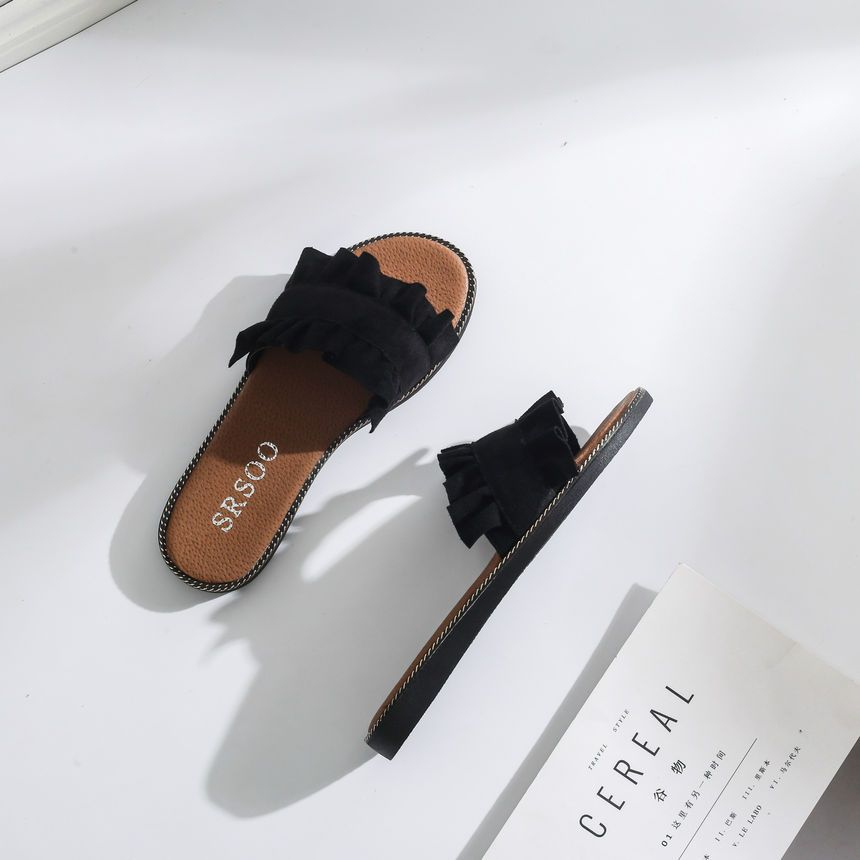 FiE FiE Frilled Slide Sandals | YesStyle