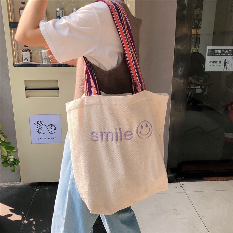 embroidered canvas tote bags