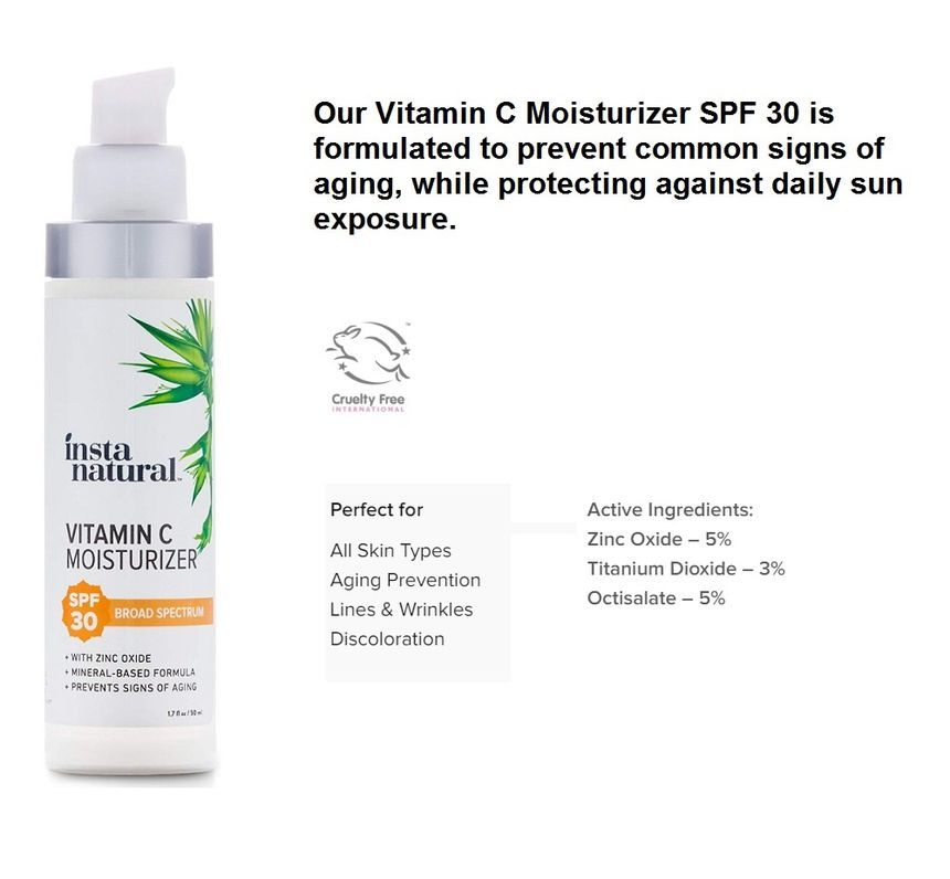 instanatural vitamin c moisturizer spf 30