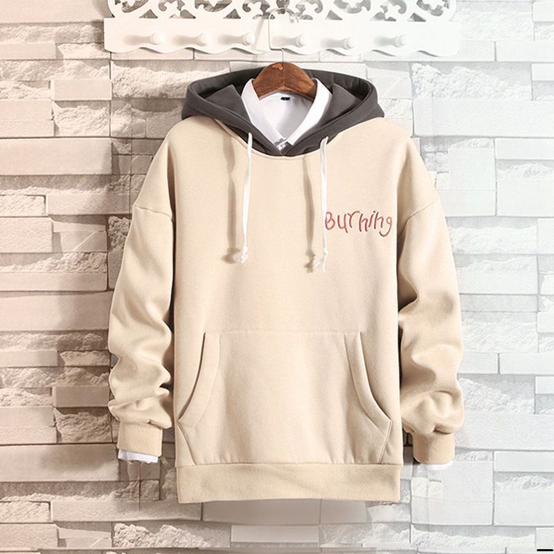 Wewewow Mock Two-Piece Lettering Distressed Hoodie | YesStyle
