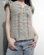 Frill Trim Eyelet Lace Blouse
