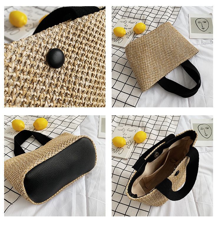 accessorize woven bag