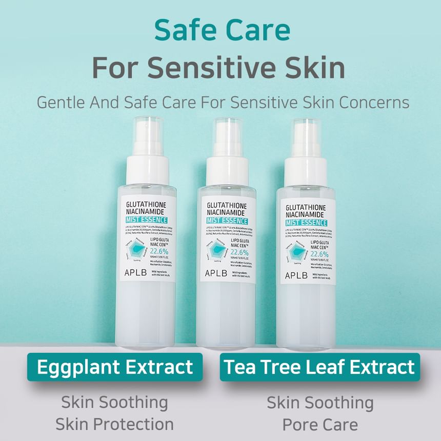 Buy APLB - Glutathione Niacinamide Mist Essence (x72) (Bulk Box) in Bulk |  AsianBeautyWholesale.com