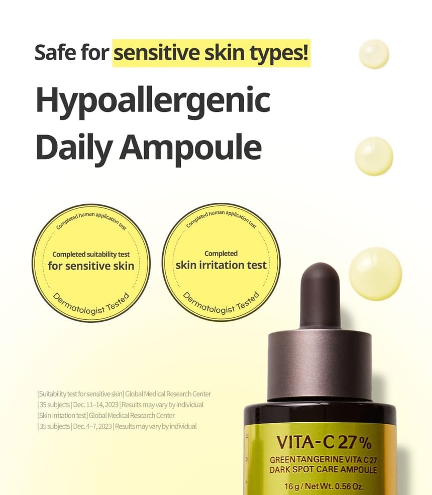 Buy Goodal - Green Tangerine Vita C 27 Dark Spot Care Ampoule in