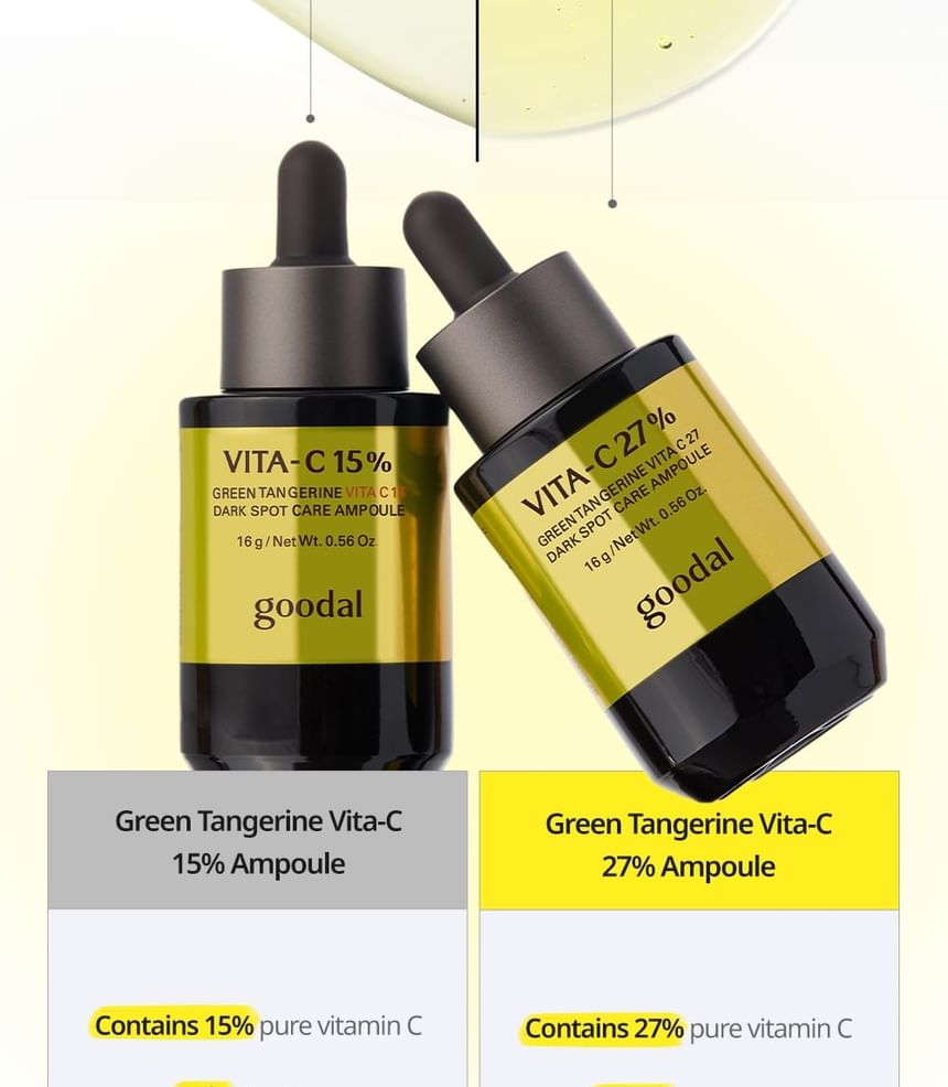 Buy Goodal - Green Tangerine Vita C 27 Dark Spot Care Ampoule in