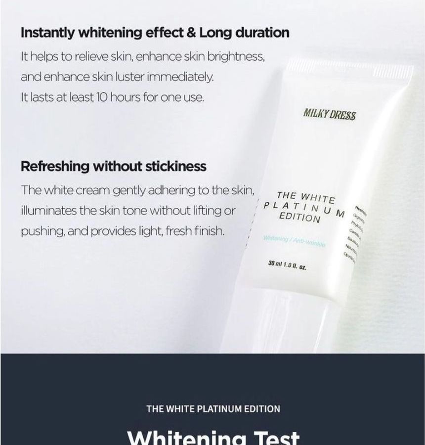 Buy MILKYDRESS - The White Platinum Edition 30ml in Bulk |  AsianBeautyWholesale.com