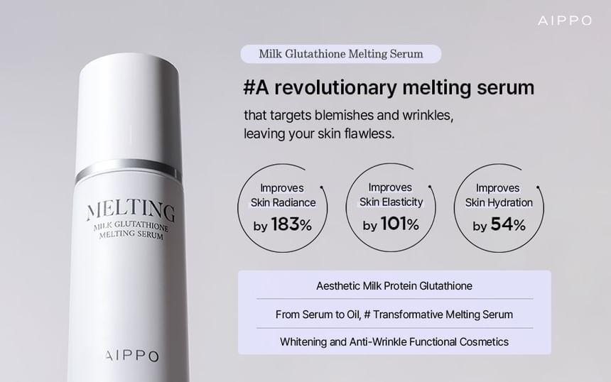 Buy AIPPO - Milk Glutathione Melting Serum in Bulk |  AsianBeautyWholesale.com