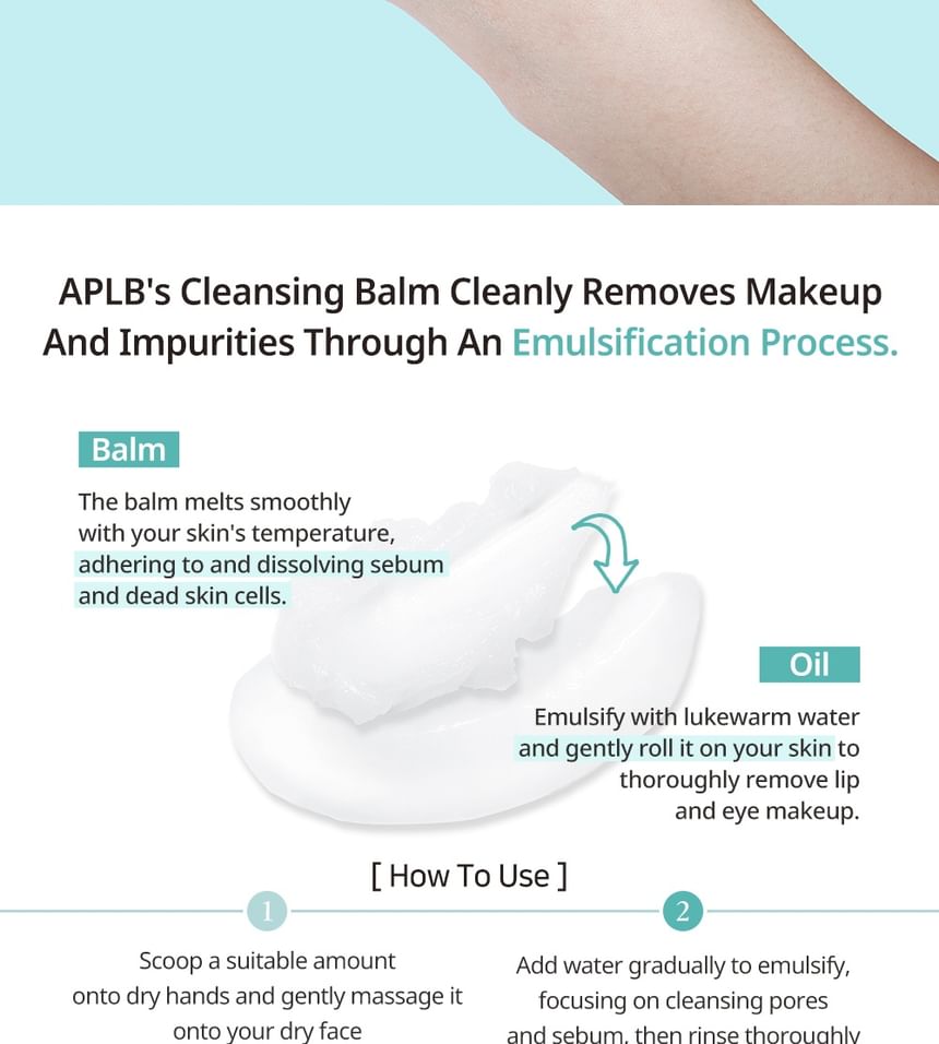 Buy APLB - Glutathione Niacinamide Cleansing Balm in Bulk |  AsianBeautyWholesale.com