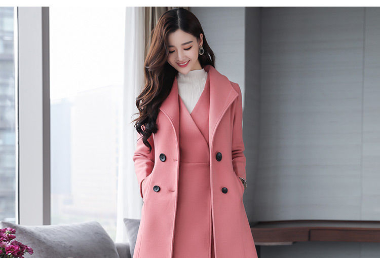double breasted wrap coat