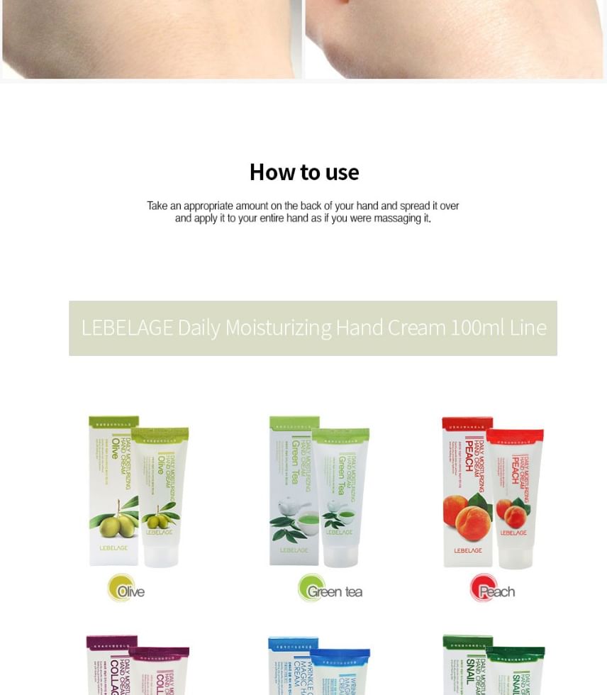 Buy LEBELAGE Daily Moisturizing Olive Hand & Foot Cream Set in Bulk