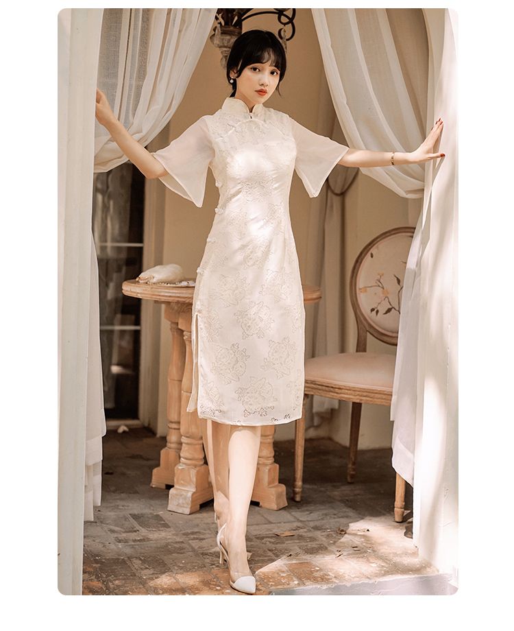 nebbia - 喇叭袖旗袍