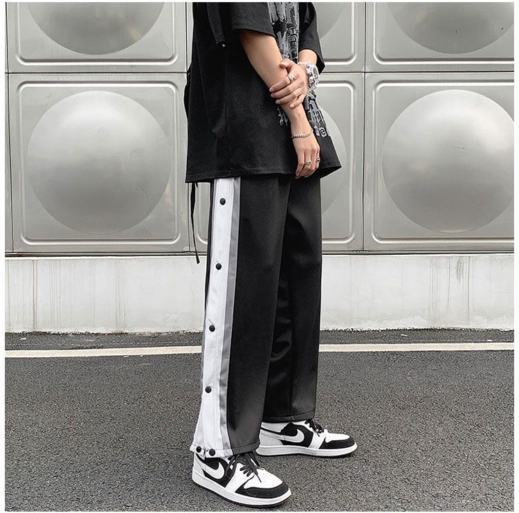 snap button sweatpants