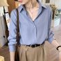 Long-Sleeve Plain Shirt