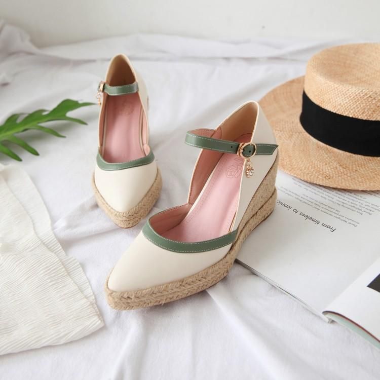 pointy wedge heels