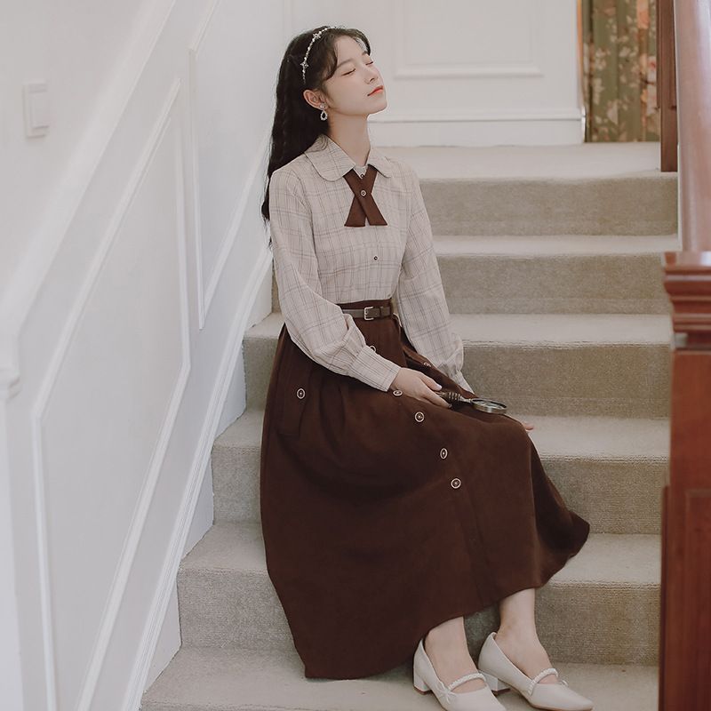 button down skirt quality