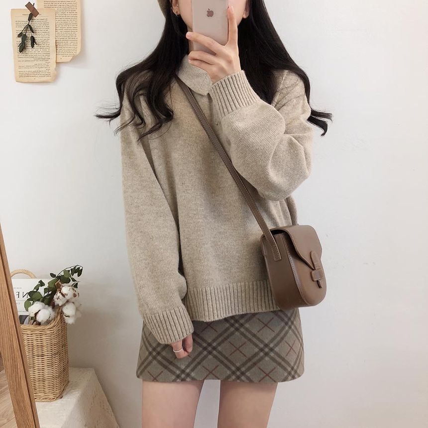 sweater with collar