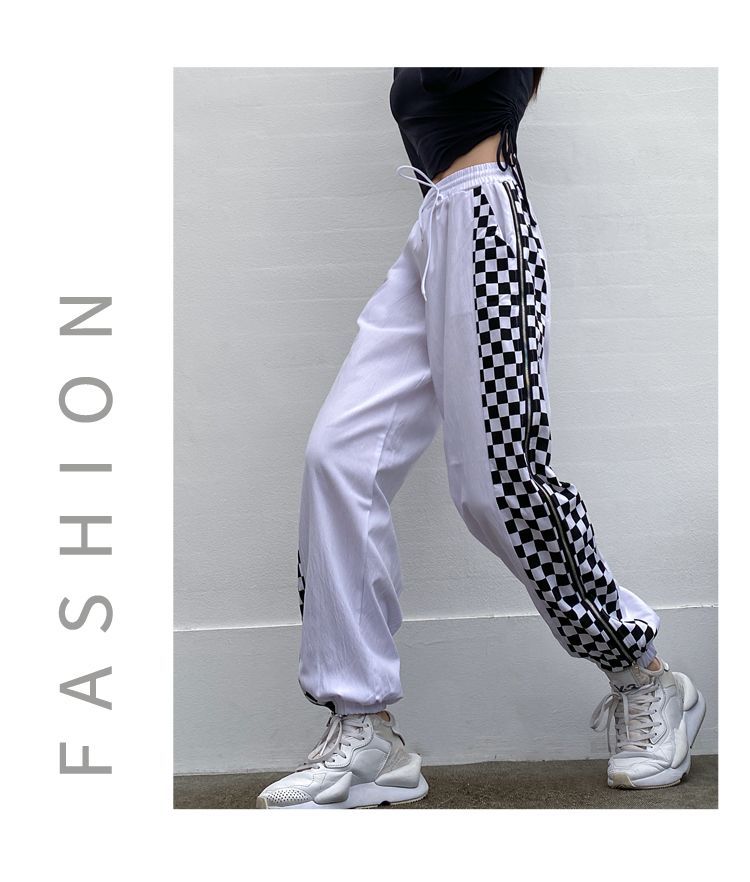 checkerboard sweatpants