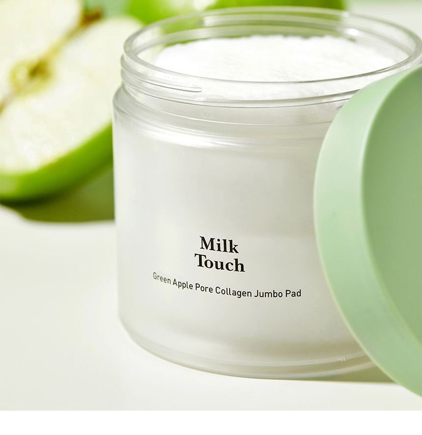 Milk Touch Green Apple Pore Collagen Jumbo Pad 60pcs 130ml