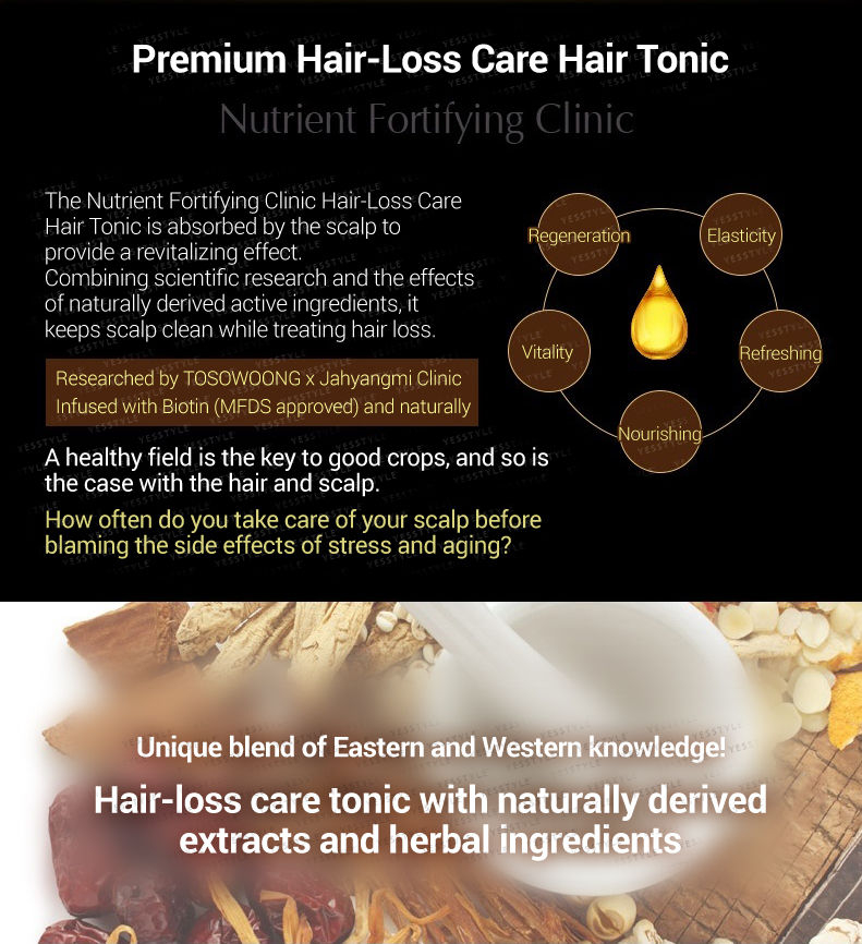 TOSOWOONG Nutrient Fortifying Clinic HairLoss Care Hair Tonic 120ml