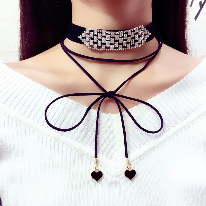 True Glam Bow String Choker YesStyle