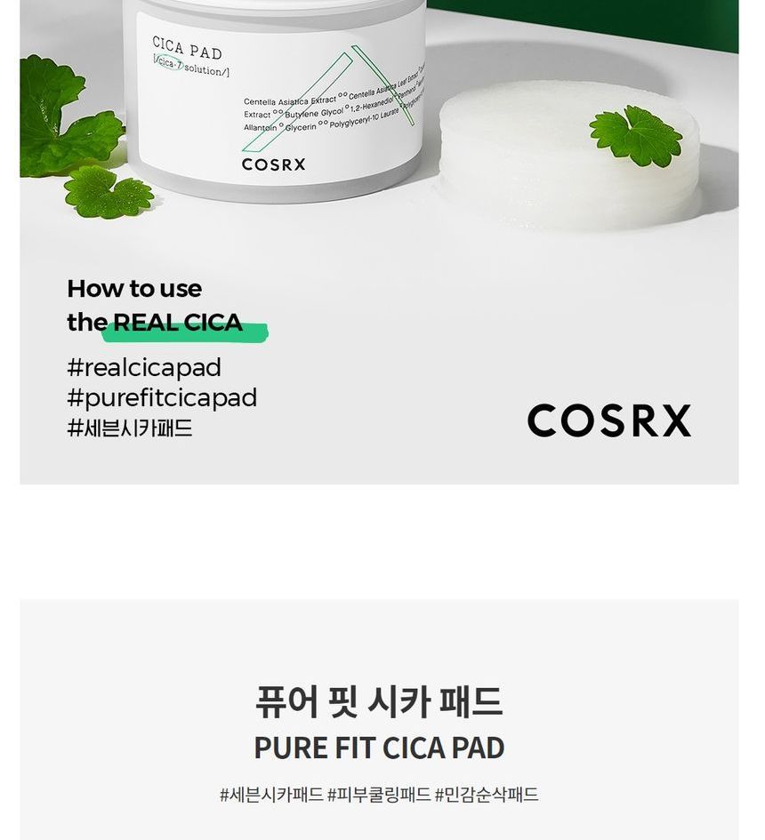 cosrx cica pad