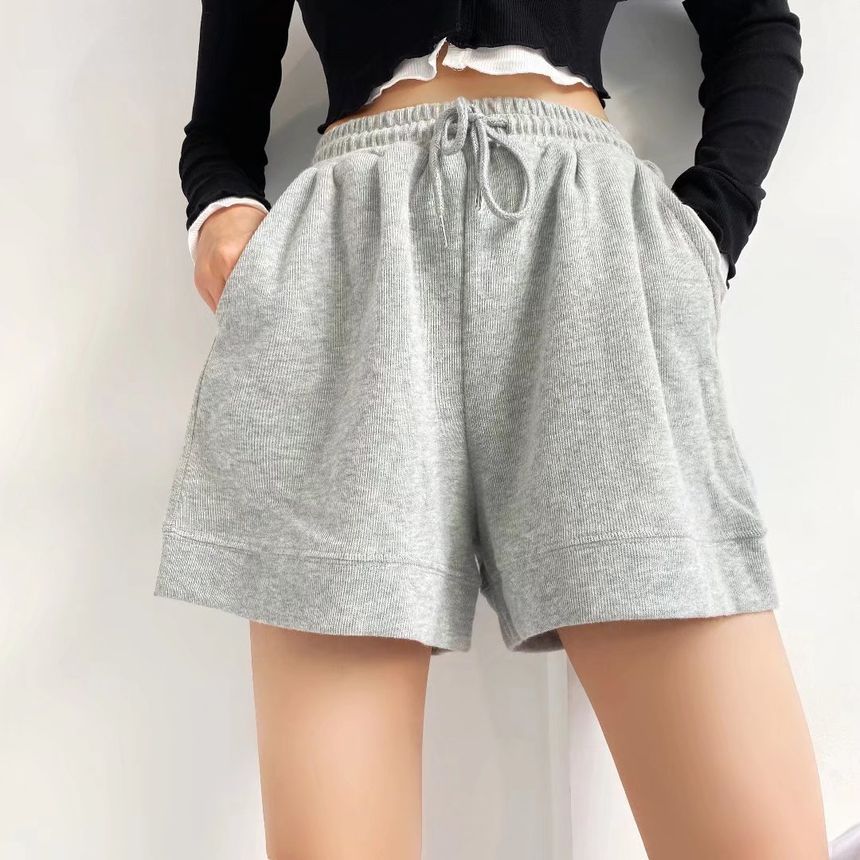 High Waist Sweat Shorts | YesStyle