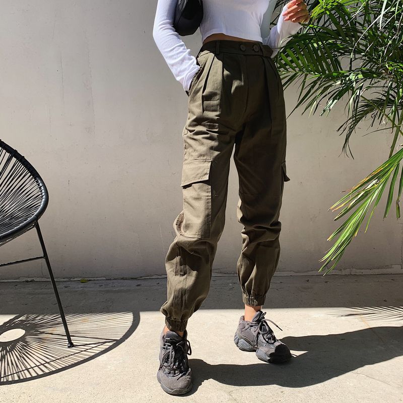 mens high waisted cargo pants