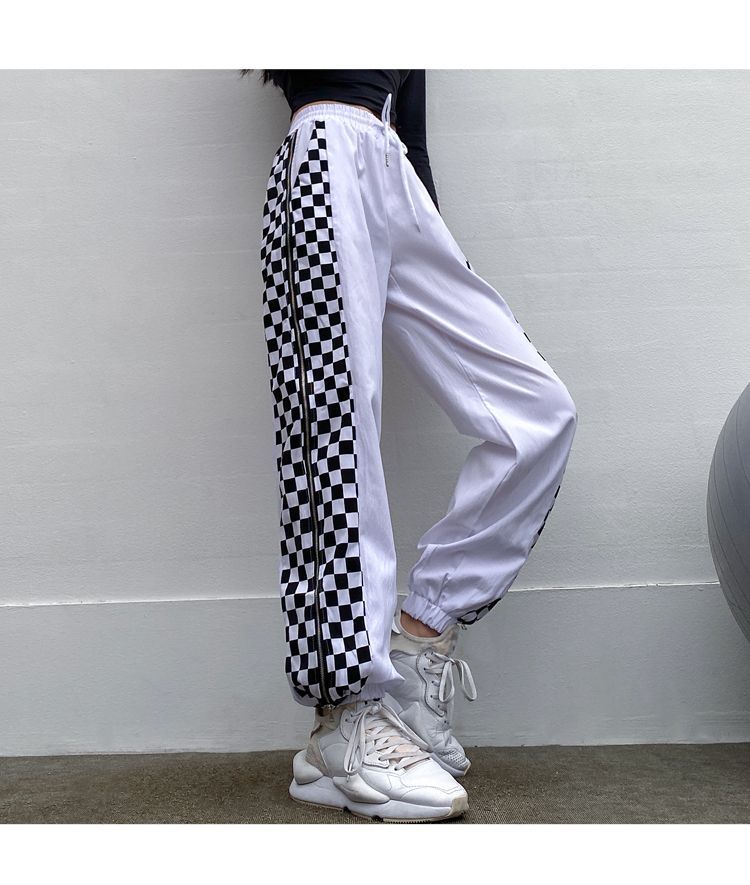 checkerboard sweatpants