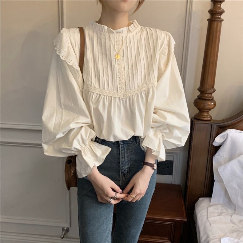 zuさんブランドMEER.完売 WHIP RUFFLE BLOUSE グレー - トップス