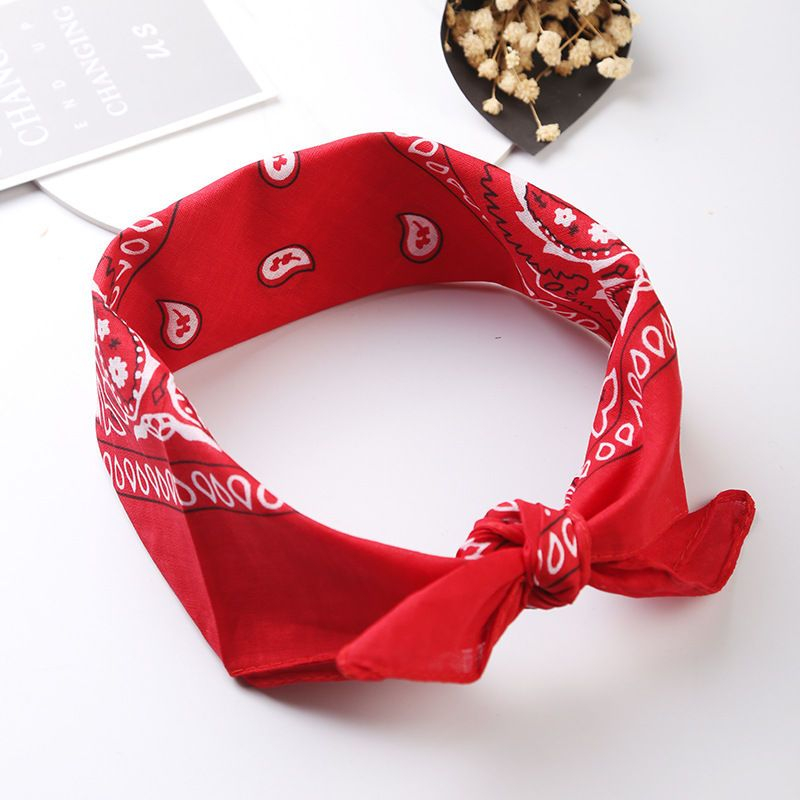 Jihyo Twice Red Summer Faux Silk Scarf