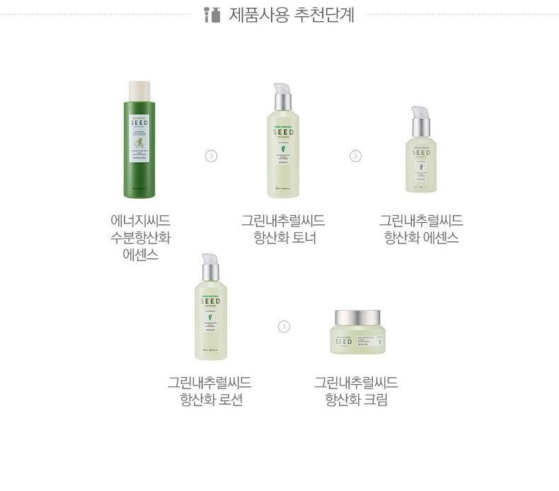 green natural seed antioxidant cream