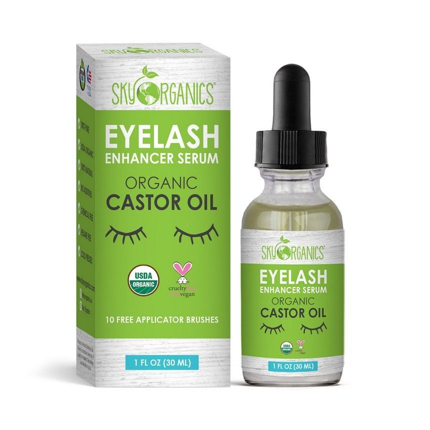 Organic Castor Oil Eyelash Serum, Best Korean Skincare