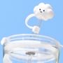 Smiley Cloud Drinking Straw Cap