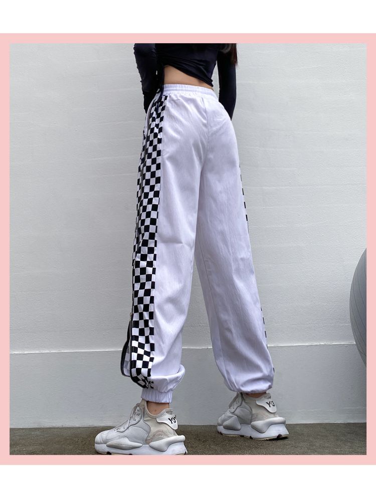 checkerboard sweatpants