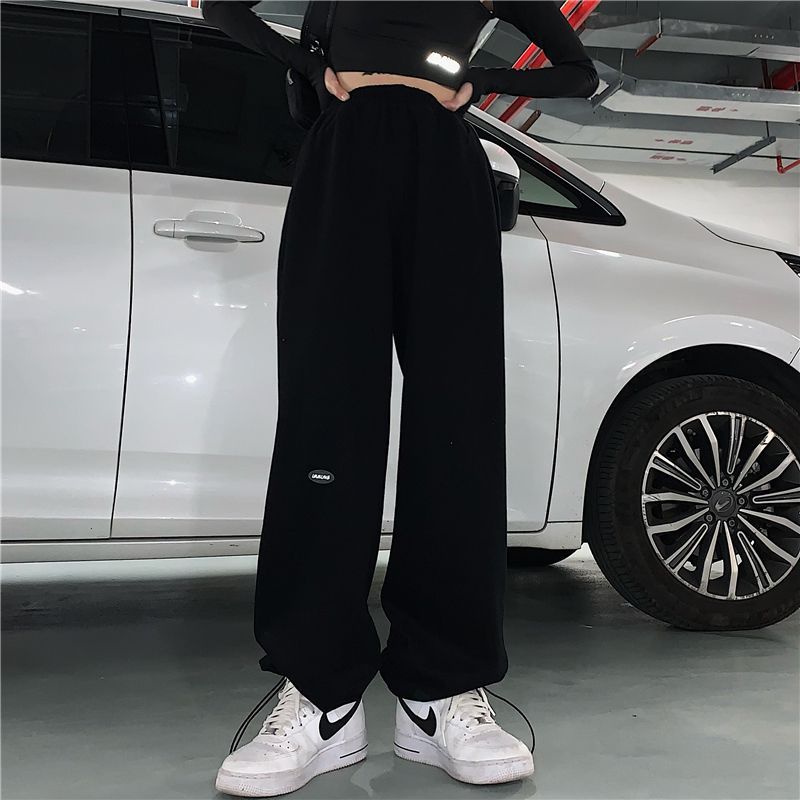 PERKARP Plain Wide Leg Sweatpants | YesStyle