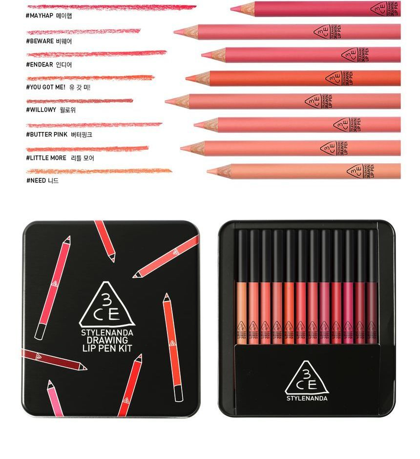Buy 3CE - Drawing Lip Pen Kit in Bulk | AsianBeautyWholesale.com